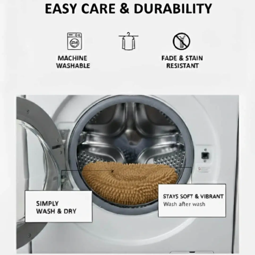 Microfiber Floor Mat (Set of 2) by Saffron Leo (16x24 in) – Quick Dry Anti‑Skid Door Mat | Bathroom Rug — Desert Sand — 16 × 24 in (40 × 60 cm) 6