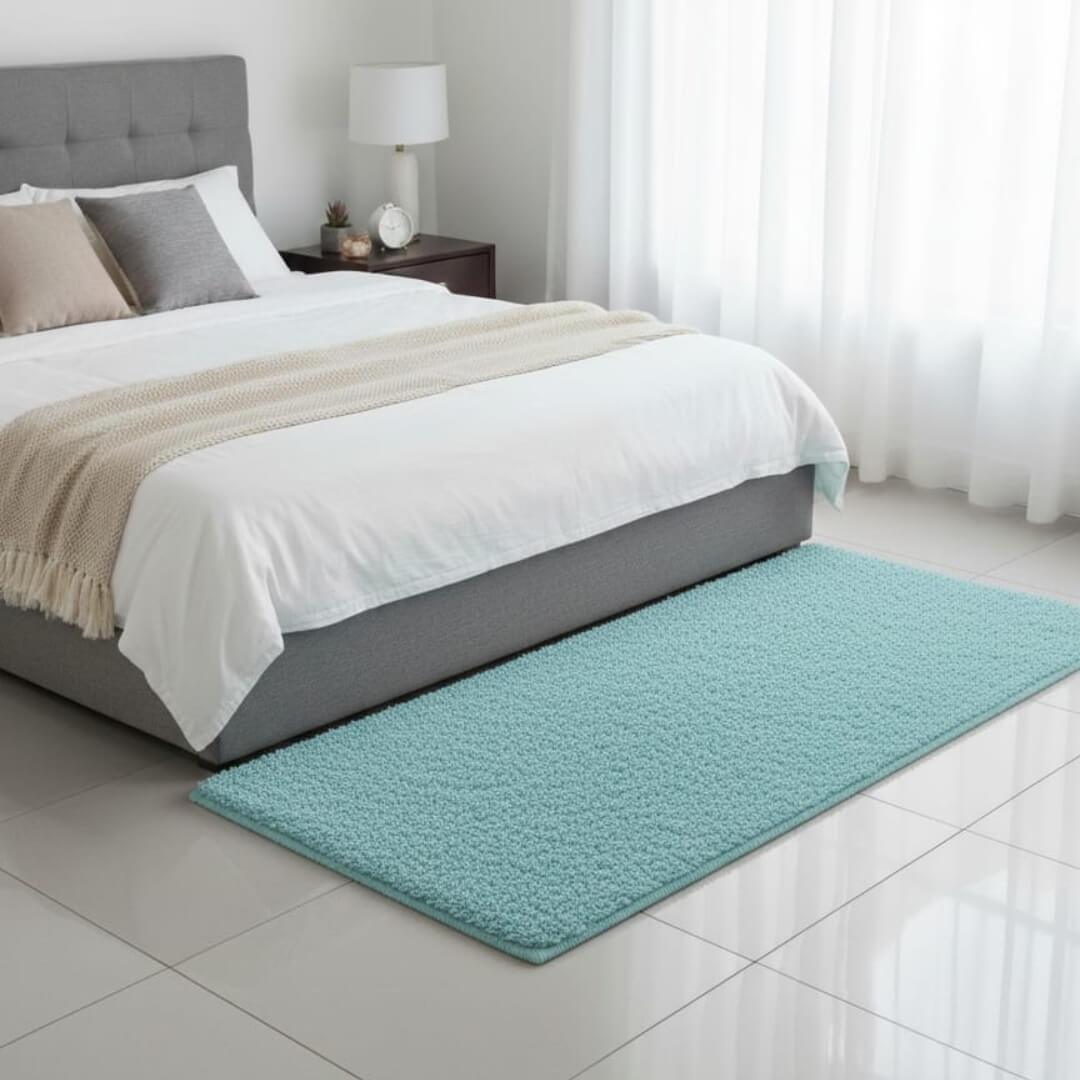 Runner Rug for Bedroom & Hallway by Saffron Leo (24x55 in) – Soft Anti‑Skid Bedside Rug | Floor Carpet