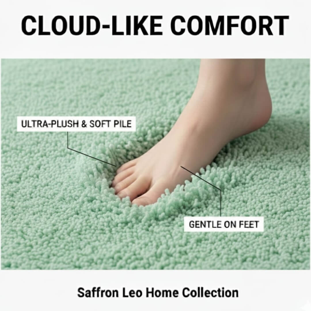 Runner Rug for Bedroom & Hallway by Saffron Leo (24x55 in) – Soft Anti‑Skid Bedside Rug | Floor Carpet — Sage Mist — 24 × 55 in (60 × 140 cm) 5