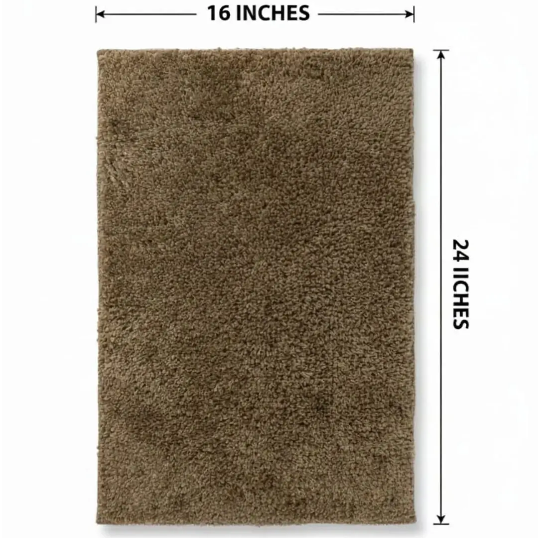 Runner Rug & Floor Mat Combo by Saffron Leo (24x55 + 16x24 in) – Soft Anti‑Skid Bedroom & Bathroom Rugs — Olive Grove — 24 × 55 in 5