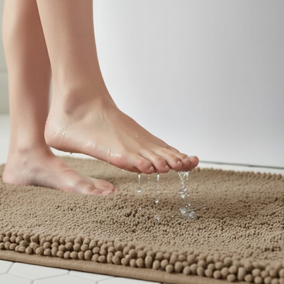 Runner Rug & Floor Mat Combo by Saffron Leo (24x55 + 16x24 in) – Soft Anti‑Skid Bedroom & Bathroom Rugs — Olive Grove — 24 × 55 in 9